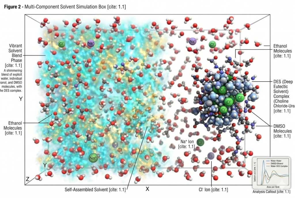 Solvent Molecular Dynamics Simulation
